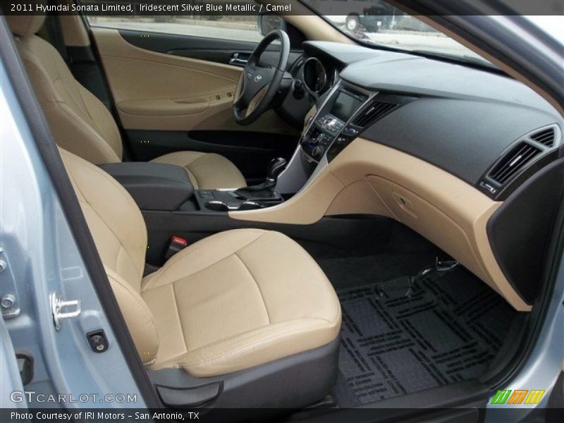Iridescent Silver Blue Metallic / Camel 2011 Hyundai Sonata Limited