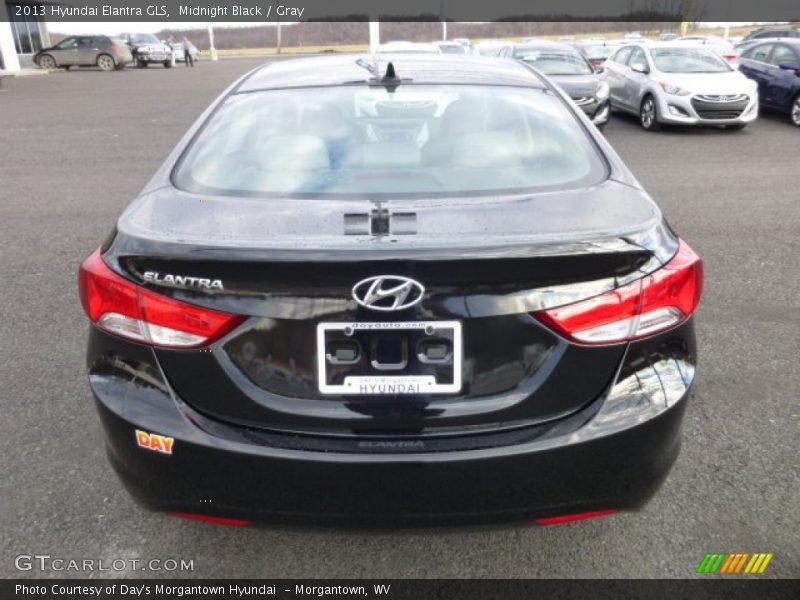 Midnight Black / Gray 2013 Hyundai Elantra GLS