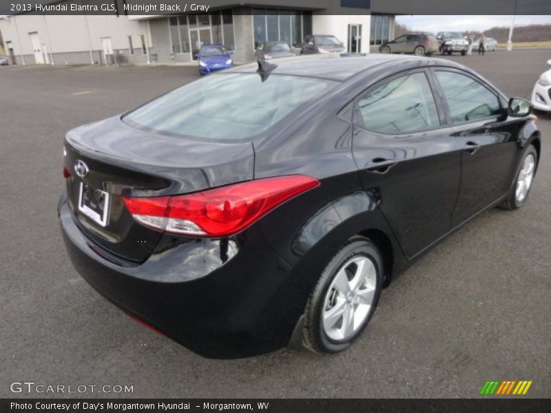 Midnight Black / Gray 2013 Hyundai Elantra GLS