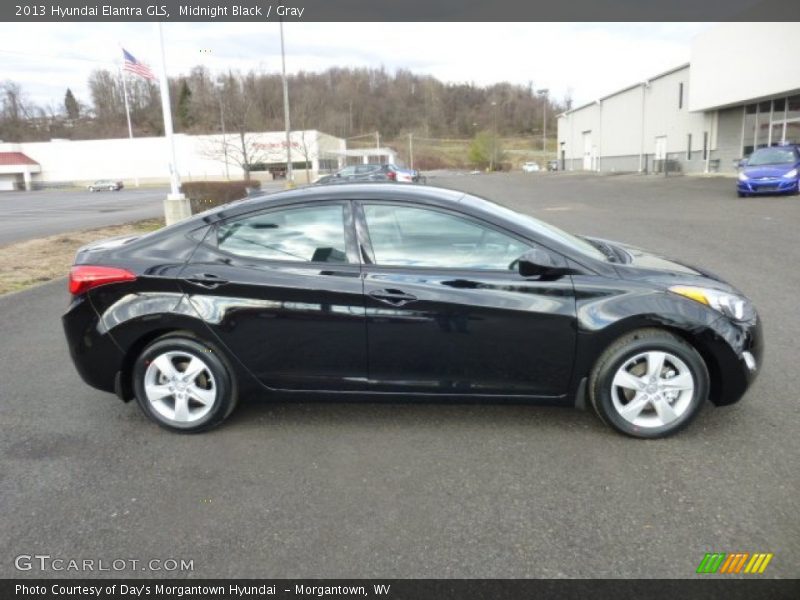 Midnight Black / Gray 2013 Hyundai Elantra GLS