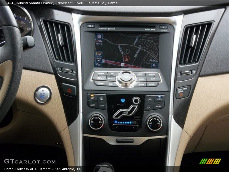 Iridescent Silver Blue Metallic / Camel 2011 Hyundai Sonata Limited