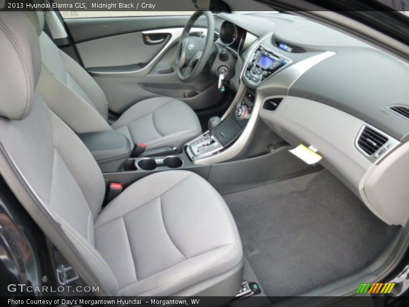 Midnight Black / Gray 2013 Hyundai Elantra GLS