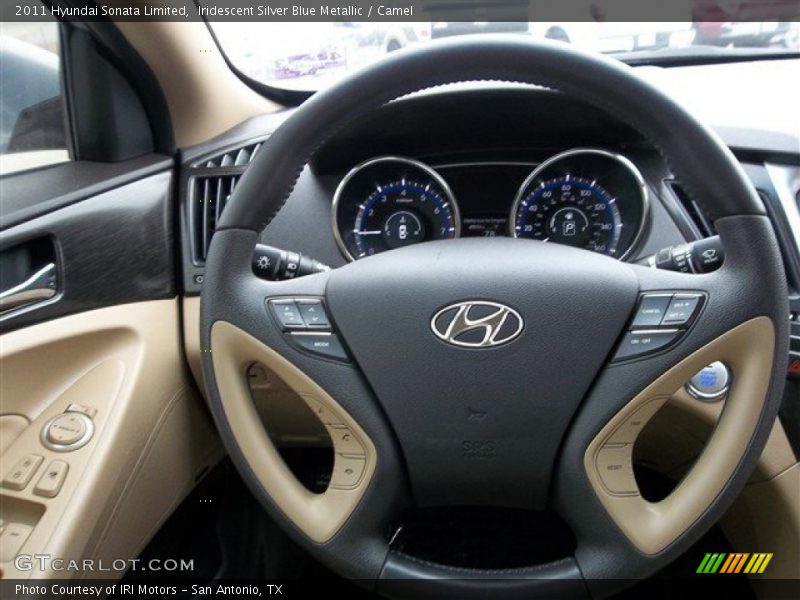 Iridescent Silver Blue Metallic / Camel 2011 Hyundai Sonata Limited