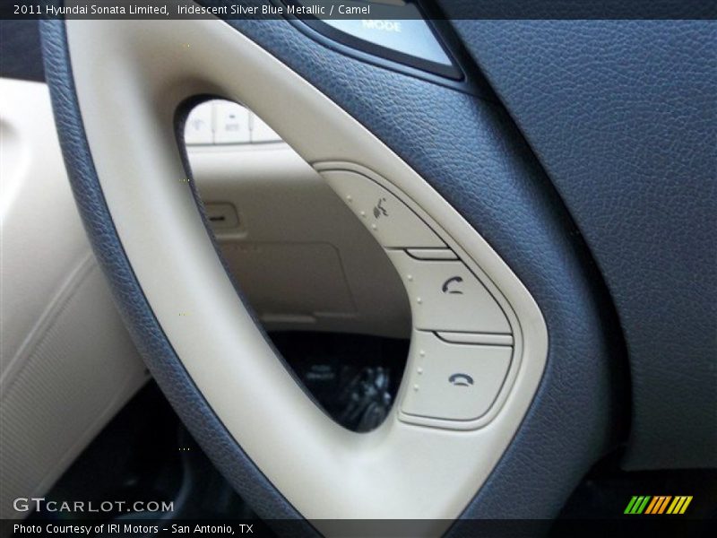 Iridescent Silver Blue Metallic / Camel 2011 Hyundai Sonata Limited
