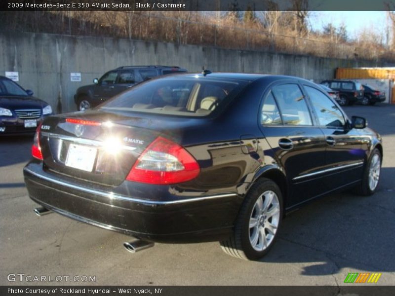Black / Cashmere 2009 Mercedes-Benz E 350 4Matic Sedan
