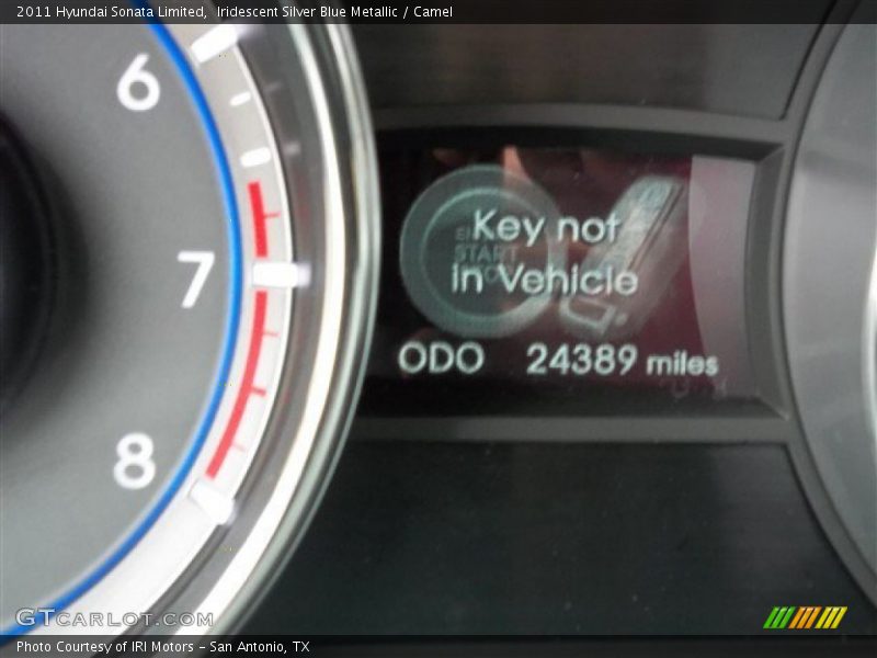 Iridescent Silver Blue Metallic / Camel 2011 Hyundai Sonata Limited