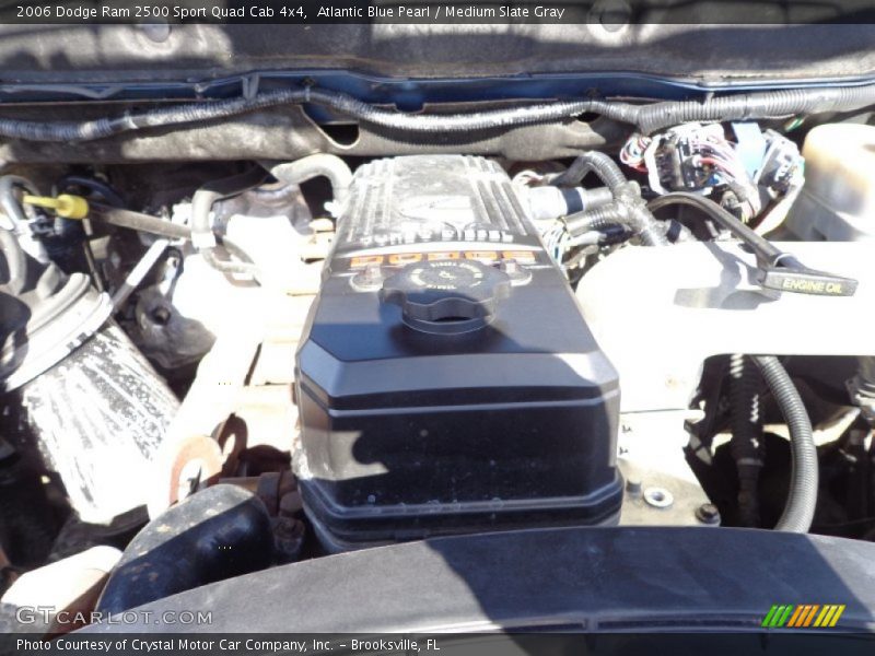 Atlantic Blue Pearl / Medium Slate Gray 2006 Dodge Ram 2500 Sport Quad Cab 4x4