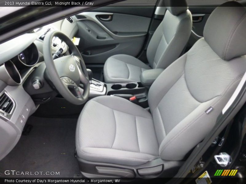 Midnight Black / Gray 2013 Hyundai Elantra GLS