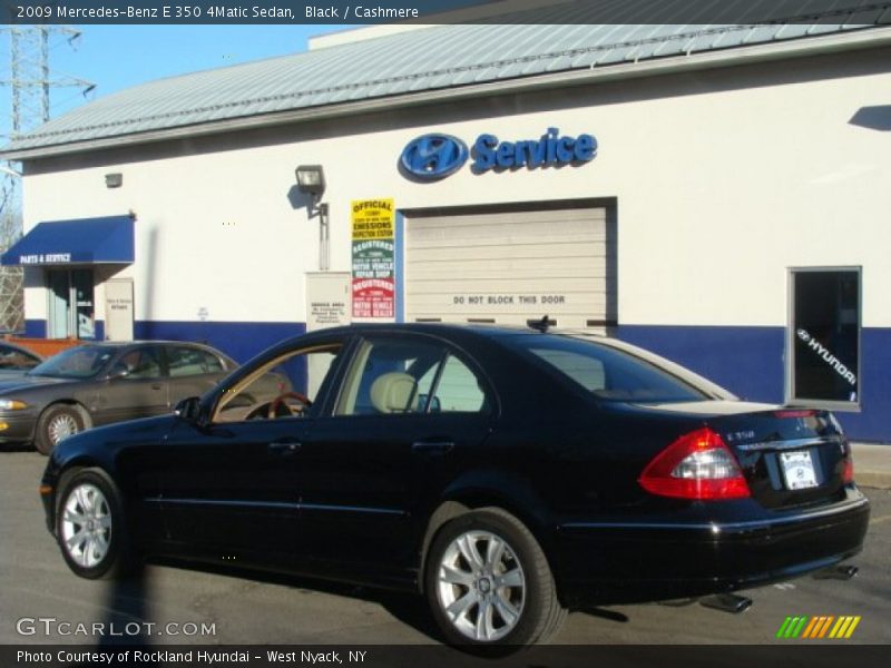 Black / Cashmere 2009 Mercedes-Benz E 350 4Matic Sedan