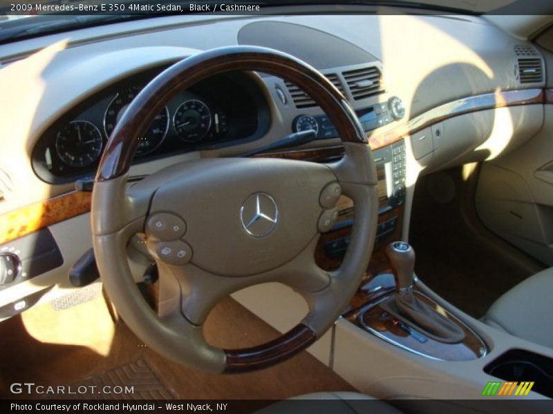 Black / Cashmere 2009 Mercedes-Benz E 350 4Matic Sedan