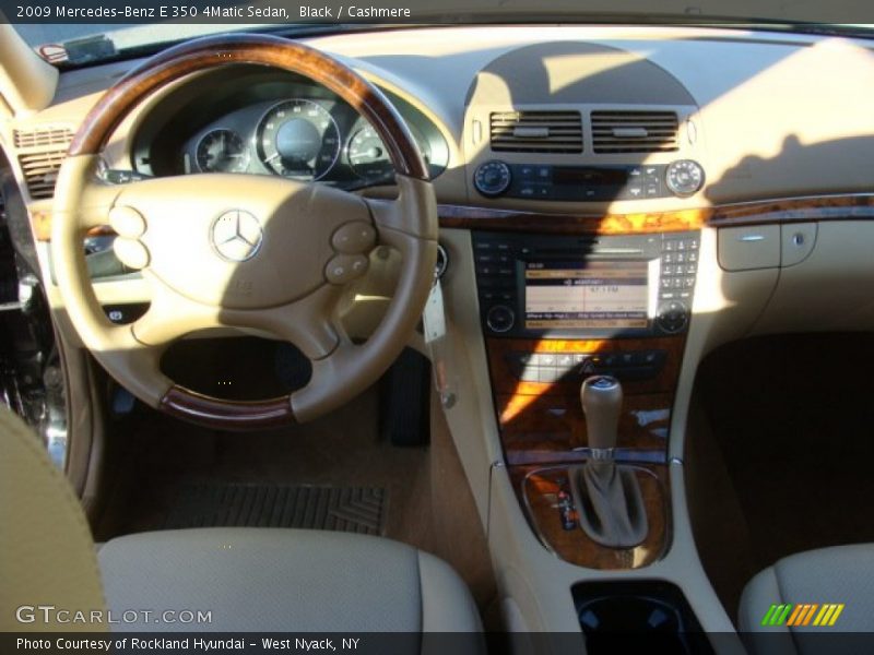 Black / Cashmere 2009 Mercedes-Benz E 350 4Matic Sedan