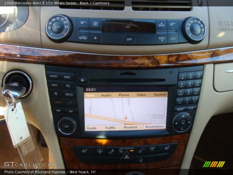 Black / Cashmere 2009 Mercedes-Benz E 350 4Matic Sedan