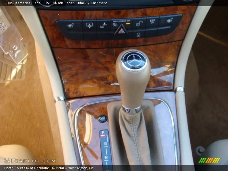 Black / Cashmere 2009 Mercedes-Benz E 350 4Matic Sedan