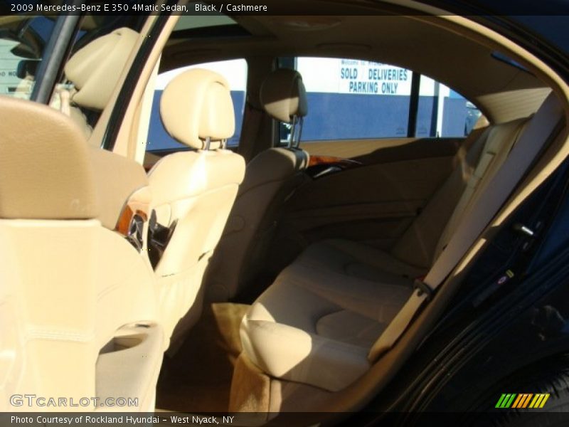 Black / Cashmere 2009 Mercedes-Benz E 350 4Matic Sedan