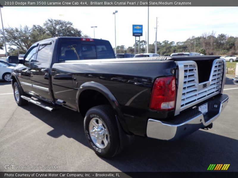 Brilliant Black Crystal Pearl / Dark Slate/Medium Graystone 2010 Dodge Ram 3500 Laramie Crew Cab 4x4