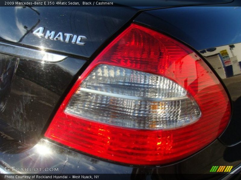 Black / Cashmere 2009 Mercedes-Benz E 350 4Matic Sedan