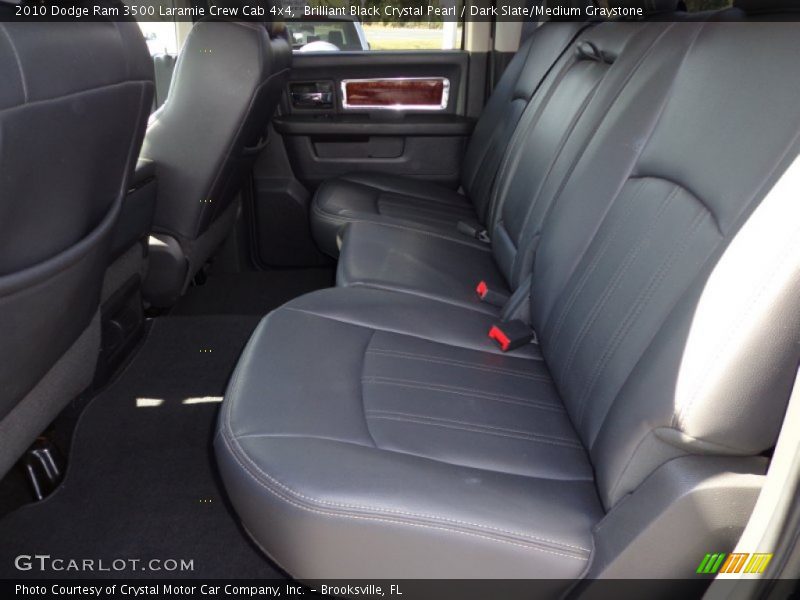Brilliant Black Crystal Pearl / Dark Slate/Medium Graystone 2010 Dodge Ram 3500 Laramie Crew Cab 4x4
