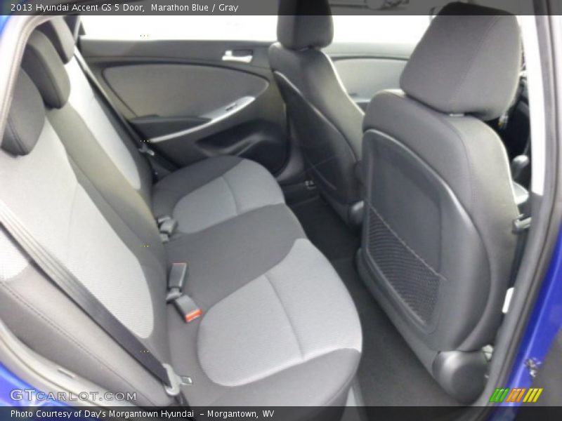 Rear Seat of 2013 Accent GS 5 Door