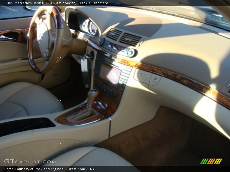 Black / Cashmere 2009 Mercedes-Benz E 350 4Matic Sedan