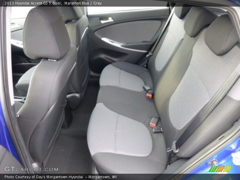 Rear Seat of 2013 Accent GS 5 Door