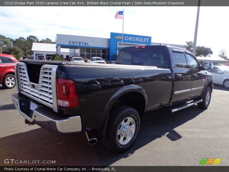Brilliant Black Crystal Pearl / Dark Slate/Medium Graystone 2010 Dodge Ram 3500 Laramie Crew Cab 4x4