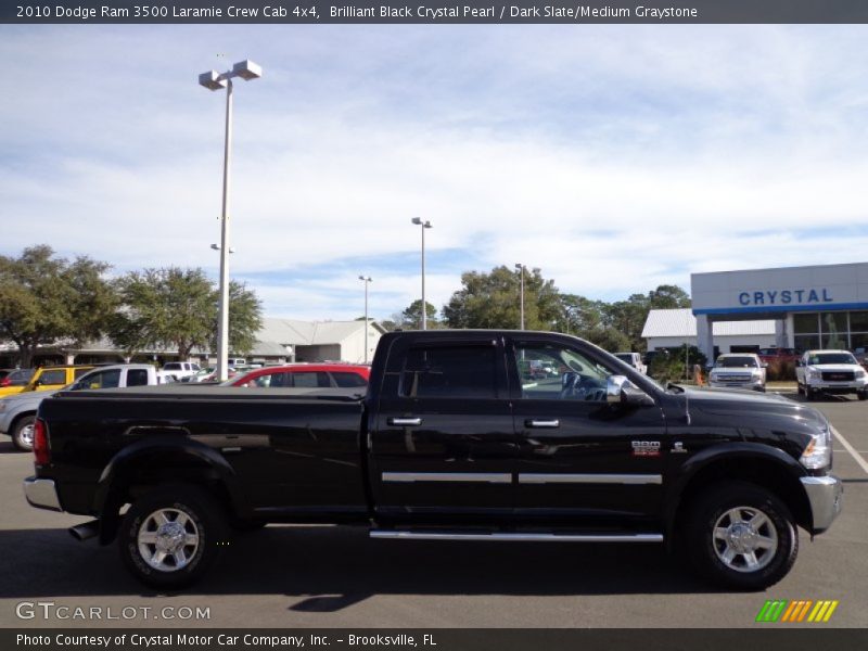Brilliant Black Crystal Pearl / Dark Slate/Medium Graystone 2010 Dodge Ram 3500 Laramie Crew Cab 4x4