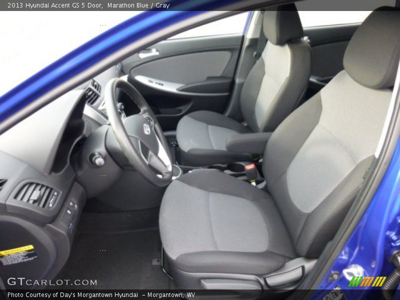 Front Seat of 2013 Accent GS 5 Door