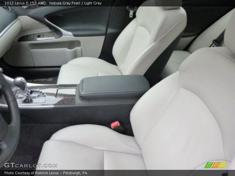 Nebula Gray Pearl / Light Gray 2012 Lexus IS 250 AWD