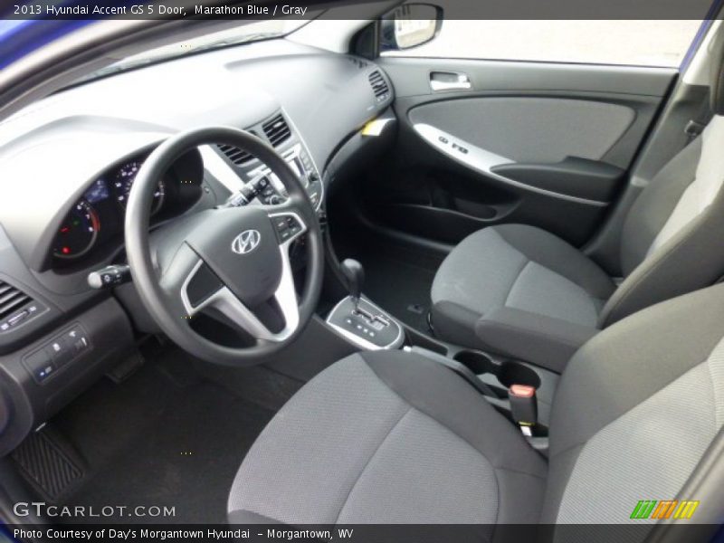 Gray Interior - 2013 Accent GS 5 Door 