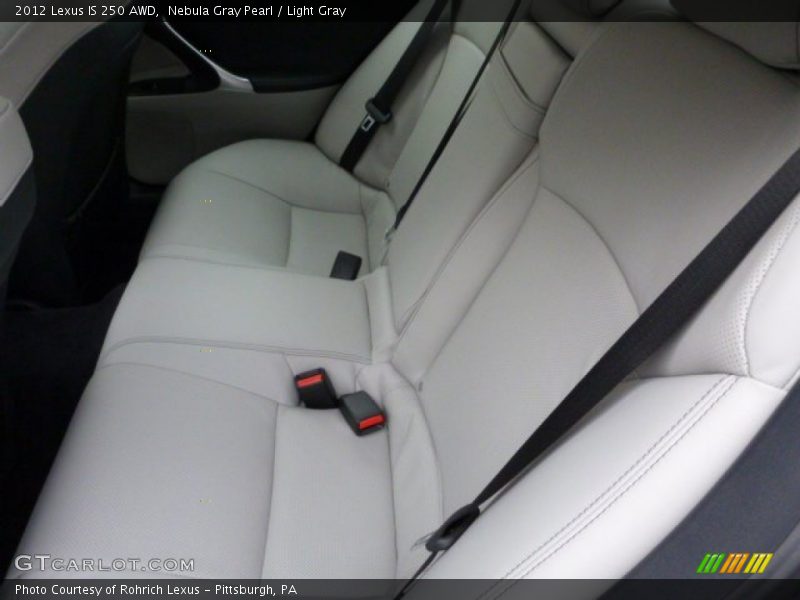 Nebula Gray Pearl / Light Gray 2012 Lexus IS 250 AWD