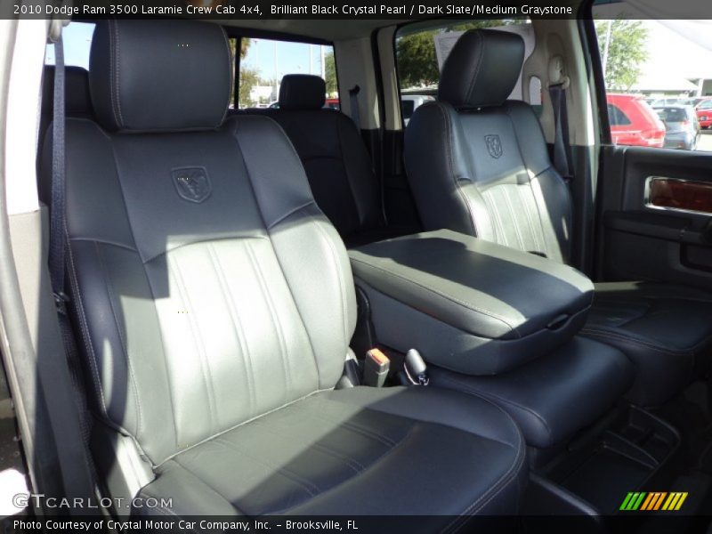 Brilliant Black Crystal Pearl / Dark Slate/Medium Graystone 2010 Dodge Ram 3500 Laramie Crew Cab 4x4