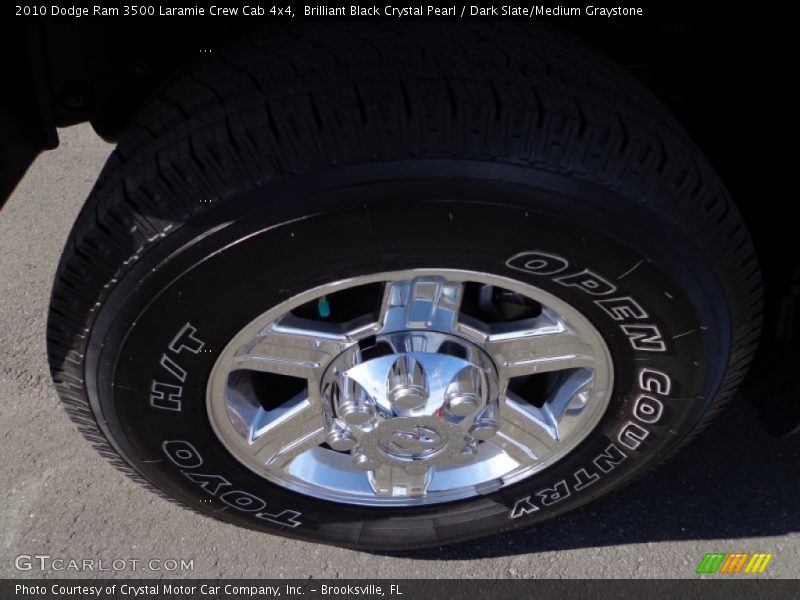 Brilliant Black Crystal Pearl / Dark Slate/Medium Graystone 2010 Dodge Ram 3500 Laramie Crew Cab 4x4