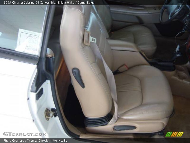 Bright White / Camel Beige 1999 Chrysler Sebring JXi Convertible