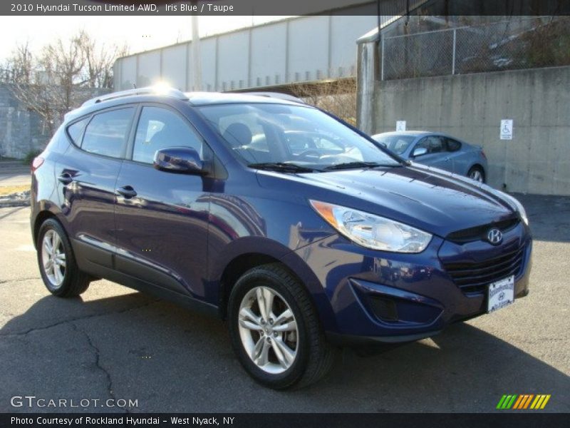 Iris Blue / Taupe 2010 Hyundai Tucson Limited AWD