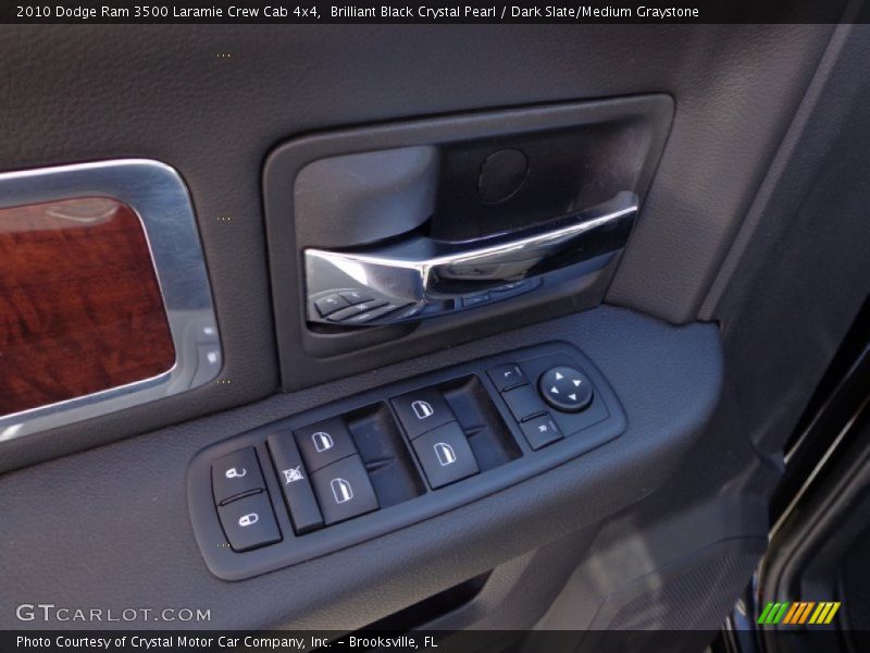 Brilliant Black Crystal Pearl / Dark Slate/Medium Graystone 2010 Dodge Ram 3500 Laramie Crew Cab 4x4