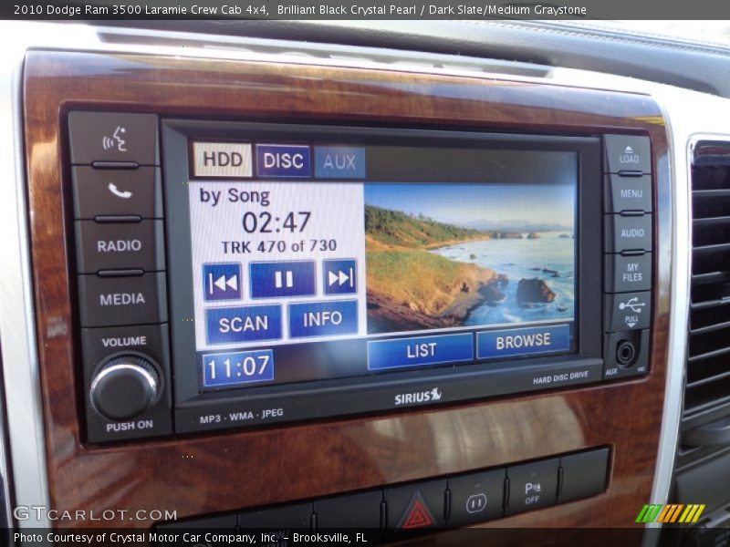Brilliant Black Crystal Pearl / Dark Slate/Medium Graystone 2010 Dodge Ram 3500 Laramie Crew Cab 4x4