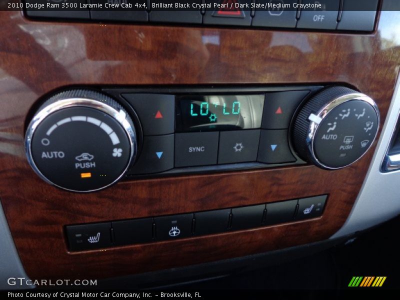 Brilliant Black Crystal Pearl / Dark Slate/Medium Graystone 2010 Dodge Ram 3500 Laramie Crew Cab 4x4