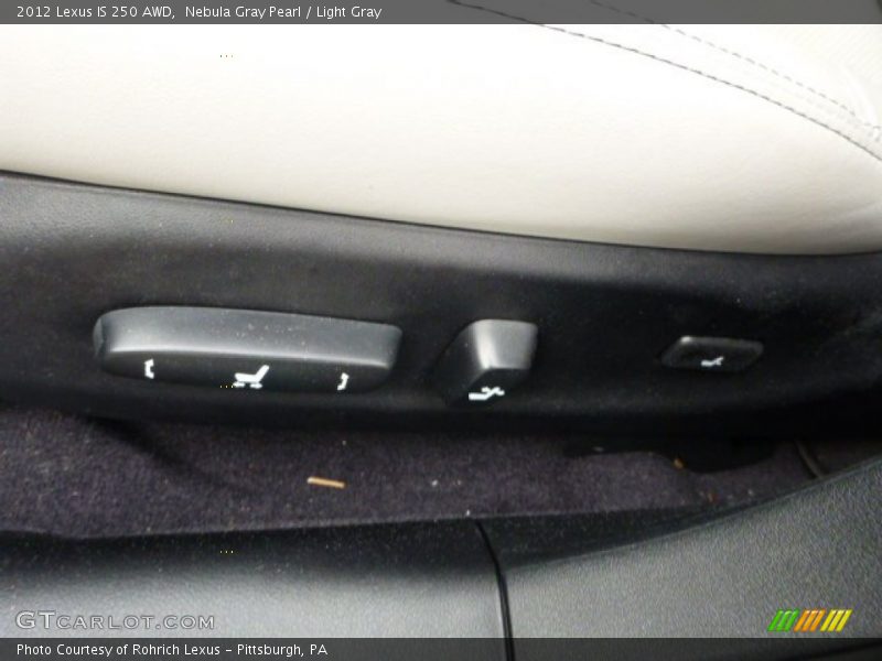 Nebula Gray Pearl / Light Gray 2012 Lexus IS 250 AWD