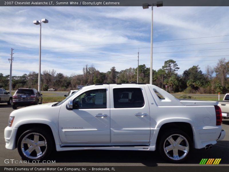 Summit White / Ebony/Light Cashmere 2007 Chevrolet Avalanche LT