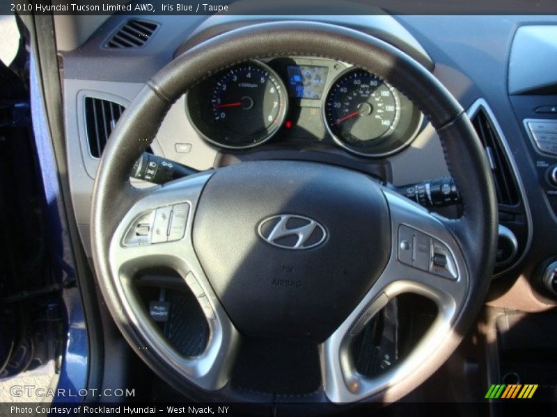 Iris Blue / Taupe 2010 Hyundai Tucson Limited AWD