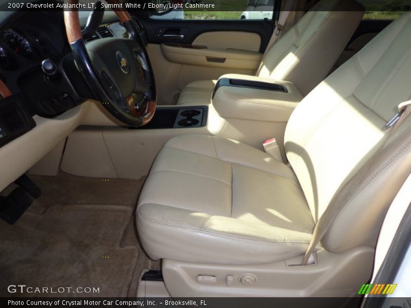 Summit White / Ebony/Light Cashmere 2007 Chevrolet Avalanche LT