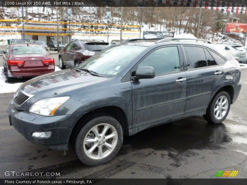 Flint Mica / Black 2008 Lexus RX 350 AWD