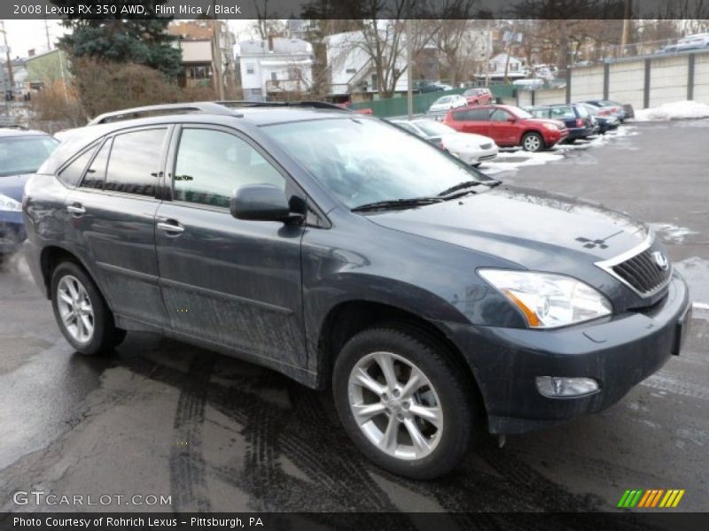 Flint Mica / Black 2008 Lexus RX 350 AWD