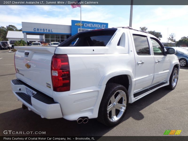 Summit White / Ebony/Light Cashmere 2007 Chevrolet Avalanche LT