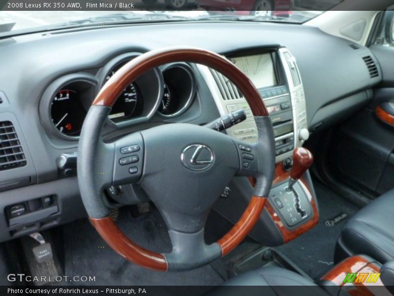 Flint Mica / Black 2008 Lexus RX 350 AWD