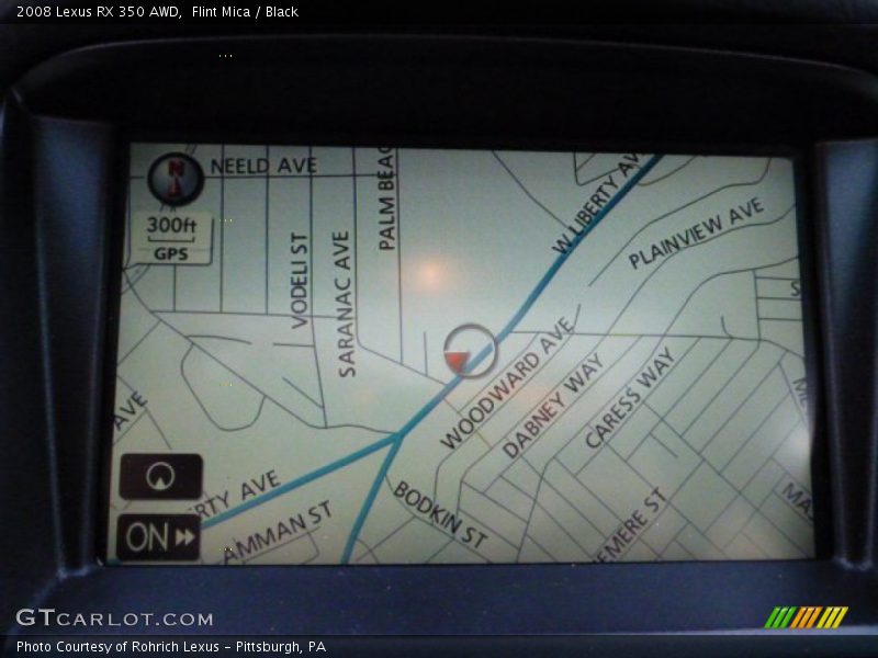 Flint Mica / Black 2008 Lexus RX 350 AWD