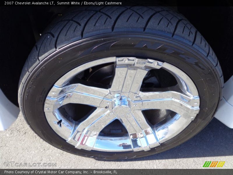 Summit White / Ebony/Light Cashmere 2007 Chevrolet Avalanche LT