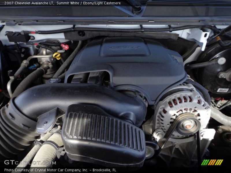 Summit White / Ebony/Light Cashmere 2007 Chevrolet Avalanche LT