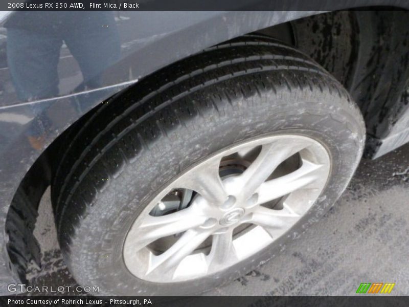 Flint Mica / Black 2008 Lexus RX 350 AWD