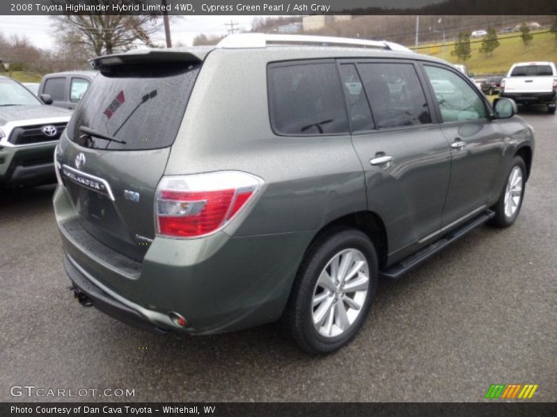 Cypress Green Pearl / Ash Gray 2008 Toyota Highlander Hybrid Limited 4WD